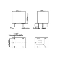 Relé Electromecánico Modelo SRD-09VDC-SL-C 9V