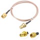 Cable Extensor Pigtail SMA RG316 Coaxial Antena Macho Hembra Largo 1M