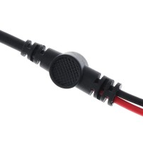 Cable de Conexión BNC a Doble Pinza Caimán Largo 110cm Rojo Negro