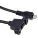Cable Micro USB Macho Hembra Extensor 30cm para Panel o Chasis