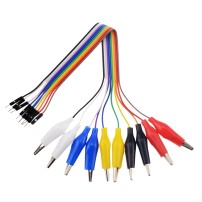 Pack 10pcs Cables Dupont Macho Colores a Caiman 30cm