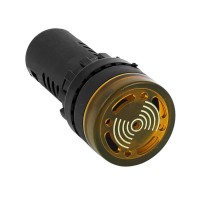 Luz Piloto LED Parpadeante con Alarma Panel 22mm AD16-22SM Colores 12V