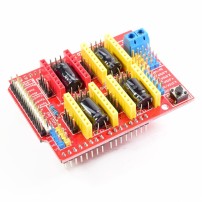 CNC Shield Arduino Incluye 4 Controladores Drivers Pololu A4988 con Disipadores