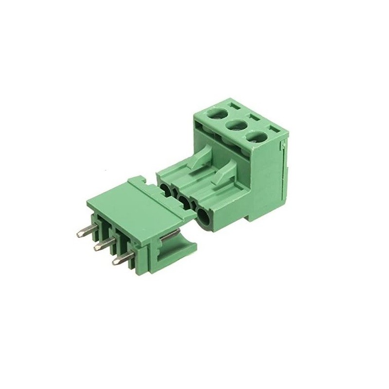 Juego de Conector Terminal 3 Pines con Bornes Modelo 2EDG 5.08 3P