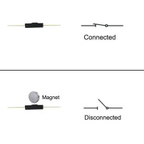 Reed Switch Normalmente Cerrado Sensor Magnético ON/OFF