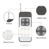 Control Remoto de 4 Canales Frecuencia 433MHz Larga Distancia 800M