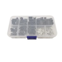 Kit 200pcs Conectores Macho Hembra SM JST 2.54mm 2P 3P 4P 5P con Caja