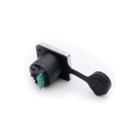 Conector RJ45 Hembra IP65 Impermeable para Panel Modelo A1018