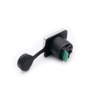 Conector RJ45 Hembra IP65 Impermeable para Panel Modelo A1018