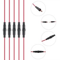 Porta Fusible Volante 5x20mm con Cable 22AWG 250V