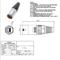 Carcasa Conector RJ45 Macho IP65 Impermeable Modelo A1012