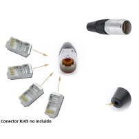 Carcasa Conector RJ45 Macho IP65 Impermeable Modelo A1012