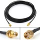 Cable Extensor Pigtail SMA RG174 Coaxial Antena Macho Hembra Largo 10M
