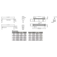 Conector de Datos Polarizado Hembra IDC de 20 Pines 2x10P