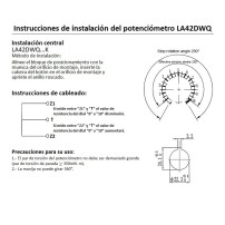 Potenciometro Lineal LA42DWQ 250V 2W 22mm 3P Bornes Valores