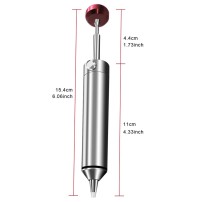 Extractor de Soldadura Metálico Aluminio Tipo Lápiz Punta de Silicona