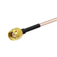 Cable Extensor Pigtail RP-SMA RG316 Largo 50cm Coaxial Antena Macho Hembra