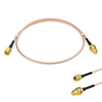 Cable Extensor Pigtail RP-SMA RG316 Largo 50cm Coaxial Antena Macho Hembra