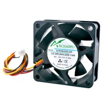 Ventilador Multipropósito 12VDC 0.23A Modelo ACP06025S12M 3P 60x60x25mm 3200 RPM