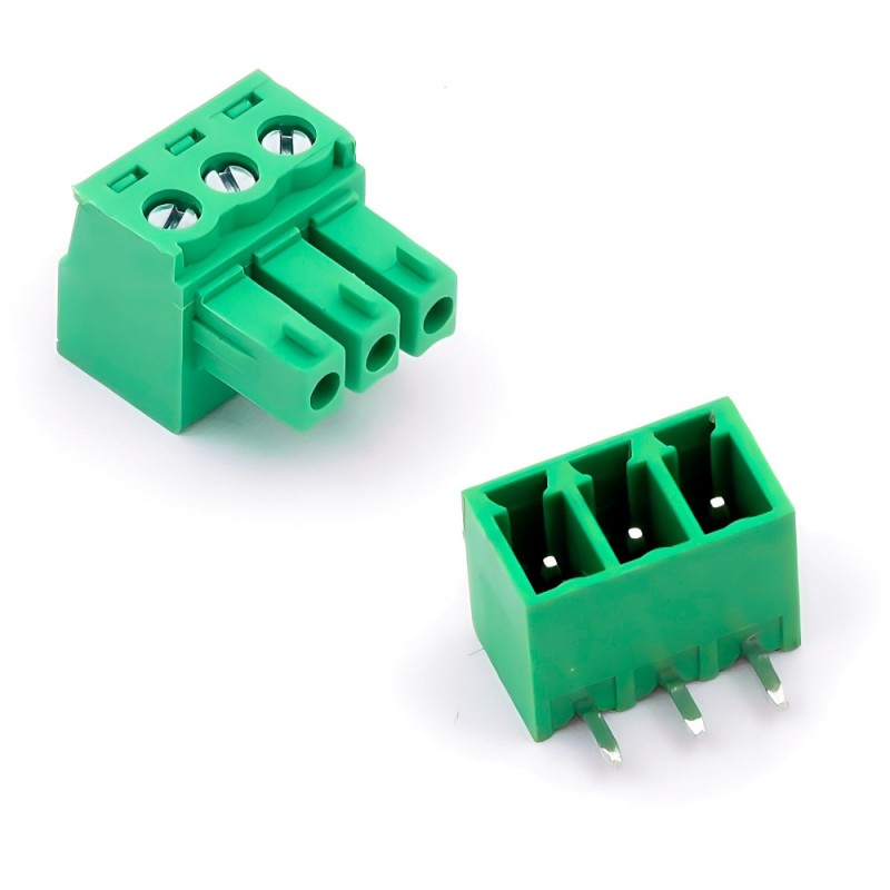 Juego de Conector de 3 Pines con Bornes Modelo 15EDGK 3.81mm 3P