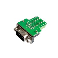 Conector Terminal DB9 Serial RS232 Macho con Borneras