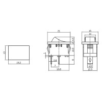 Interruptoy Switch ON-OFF de Chasis Modelo RY1-101