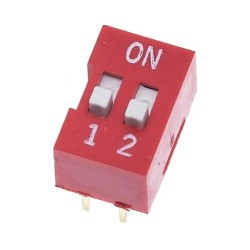 DIP Switch Interruptor de 2 Posiciones Individuales On/Off
