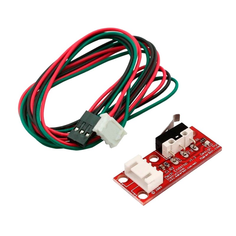 Sensor Final de Carrera Mecánico Micro Switch Endstop  con Cables de Conexión