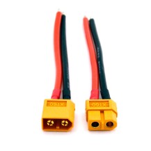 Set Juego Conector de Carga 60A Volante Cable 10cm Macho Hembra Modelo XT60