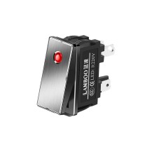 Interruptor Tipo Rocker Serie KCD3 28x10.5mm 16A Indicador LED 220V