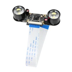 Cámara Nocturna Raspberry Pi Resolución 5MP NoIR LED IR Flex Incluido