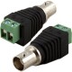 Conector Coaxial Hembra BNC Adaptador Cámara CCTV con Borneras