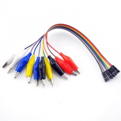 Pack 10pcs Cables Dupont Hembra Colores a Caiman 30cm