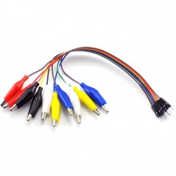 Pack 10pcs Cables Dupont Macho Colores a Caiman 30cm