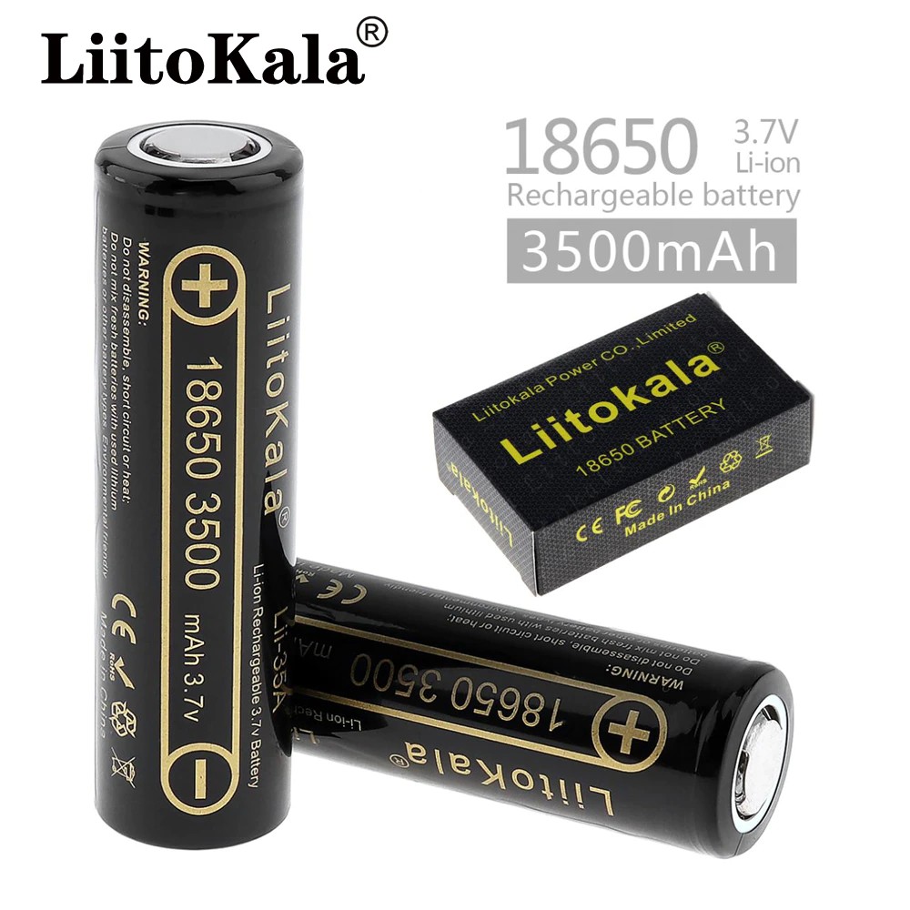 Bateria 18650 Recargable Juego De 2 Con Cargador Dual De Litio
