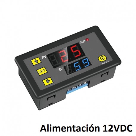 Temporizador Controlado Timer Modelo T3230 Alimentación 12VDC
