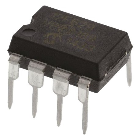 Microcontrolador 8bits Familia 12F PIC12F629 8 Pines
