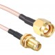 Cable Extensor Pigtail SMA RG316 Largo 50cm Coaxial Antena Macho Hembra