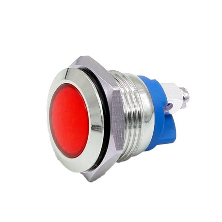 Luz Piloto Metal 16mm para Panel Colores IP65 12-24V con Bornes