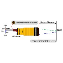 Sensor de Proximidad Infrarrojo IR Modelo E18-D80NK