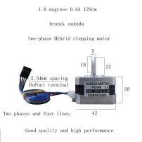 Motor Paso a Paso Bipolar Stepper NEMA17 0.6A 28mm Modelo 17HS2408