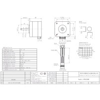 Motor Paso a Paso Bipolar Stepper NEMA17 0.6A 28mm Modelo 17HS2408