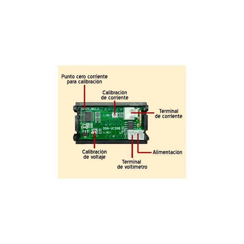 Voltimetro Amperímetro Digital Dc 0 A 100v 10a – MakersChile